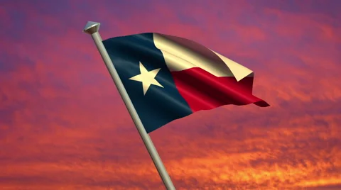Texas Flag Animation Vídeos de archivo 40064054