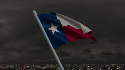 Texas Flag Animation Vídeo Stock 40064353