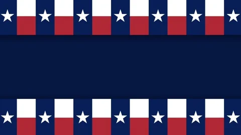 Texas Flag Border Background with Copy Space for Lone Star State Celebrations Stock Footage 340630572