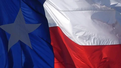 Texas Flag close up in slow motion, full frame Stock Footage 82756742