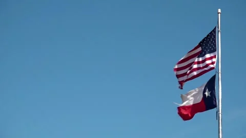 Texas Flag CU 스톡 동영상 249646618