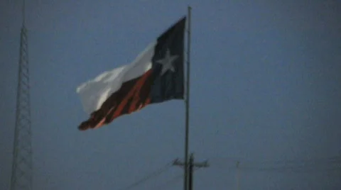 Texas flag Stock Footage 695709