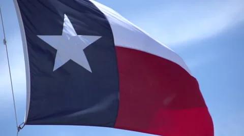 Texas Flag Stock Footage