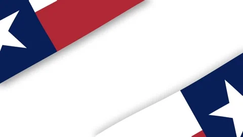 Texas Flag Frame Background with Copy Space for Patriotic State Theme. Stock Footage 340632836