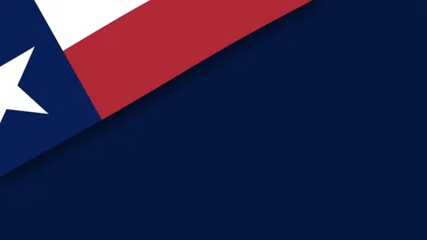 Texas Flag Graphic Background with Dark Blue Copy Space for Patriotic State.. Stock Footage 340633090