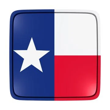 Texas flag icon Stock Illustration