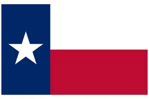 Texas Flag Illustrazione stock