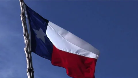 Texas Flag Waving Stock Footage 131029075