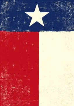Texas grunge flag Stock Illustration