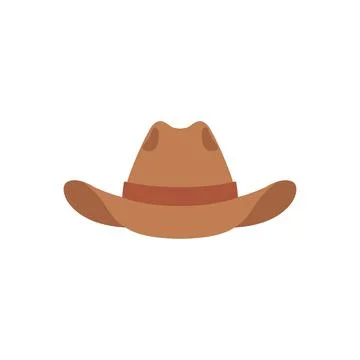 Texas hat. Illustration in flat style Stock Illustration