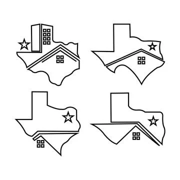 Texas home logo Stock Illustration