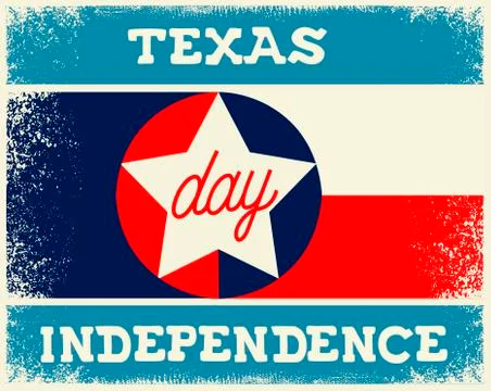 Texas Independence Day Stock Illustration