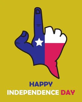 Texas Independence Day Stock Illustration