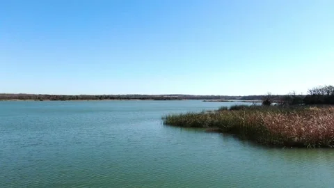Texas lake view Stock Footage 143514076
