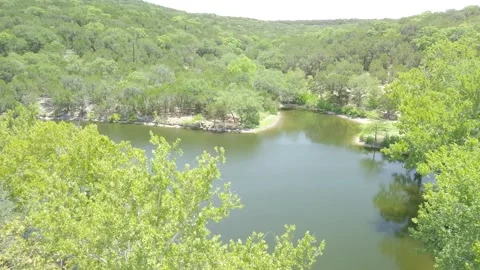 Texas Lake in the woods Video stock 242885282