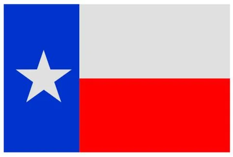 Texas Lone Star Flag Stock Illustration