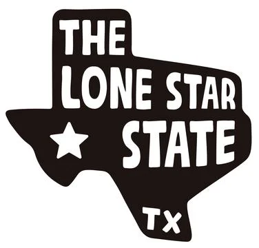 Texas, the Lone Star state Stock Illustration