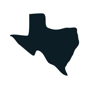 Texas map icon logo design template Stock Illustration