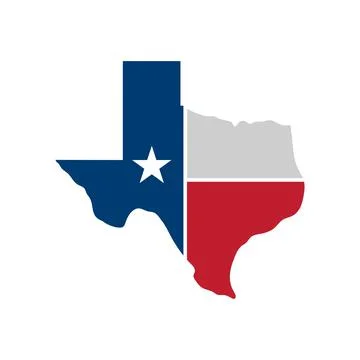 Texas map icon. Vector illustration - Vector Stock Illustration