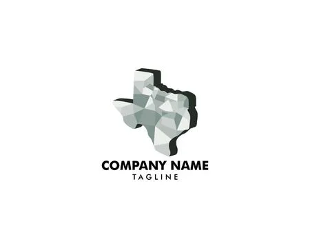 Texas map logo icon vector illustration Stock Illustration