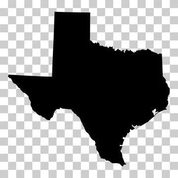 Texas map shape, united states of america. Flat concept icon symbol vector il Stock Illustration