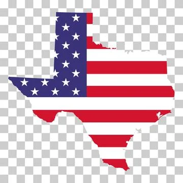 Texas map shape, united states of america. Flat concept icon symbol vector il Stock Illustration