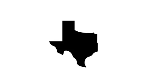 Texas map, Texas state map icon 4k animation. Texas sign. Stock Footage 322087548
