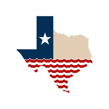 Texas Map When The Goings Gets Tough, The Support Gets Going Stock Illustration