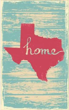 Texas nostalgic rustic vintage state vector sign Stock Illustration