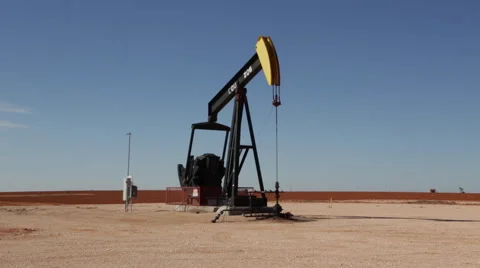 Texas Oil Donkey Vídeo Stock 49243049