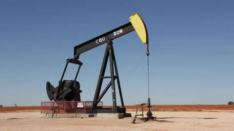 Texas Oil Donkey Vídeos de archivo 49244049