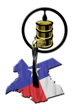 Texas Oil. Illustrazione stock