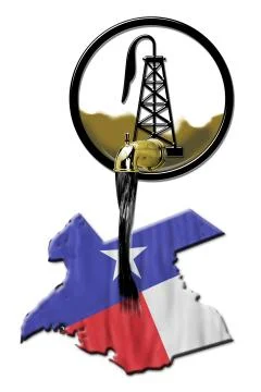 Texas Oil. Illustrazione stock