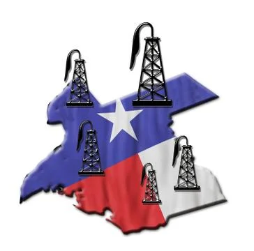 Texas Oil. Illustrazione stock