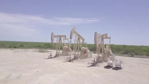 Texas Oil Rigs Stock Footage