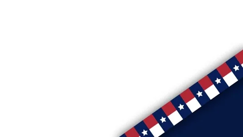 Texas Patriotic Background with Red White and Blue Star Ribbon Design. Stock Footage 340631386