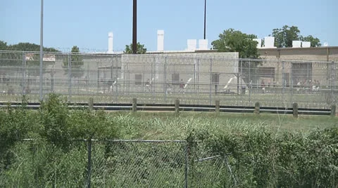 Texas prison medium shot Stock-Footage 26520929