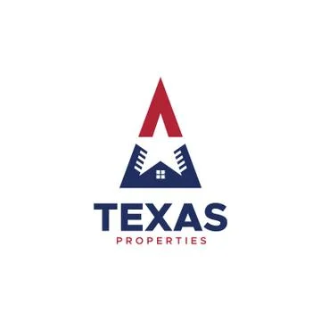 Texas Properties Logo vector Stock Illustration