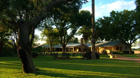 Texas Ranch Home Pan Down Stock-Footage 45607272