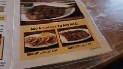 Texas Roadhouse Restaurant Menu Closeup Stock Video Pond5