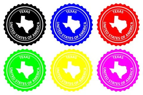 Texas rubber stamp Stock Illustration