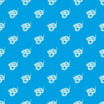 Texas snake pattern vector seamless blue Stock Illustration
