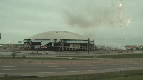 Texas Stadium Stock Footage 684754