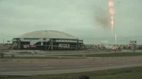Texas Stadium Stock Footage 684783