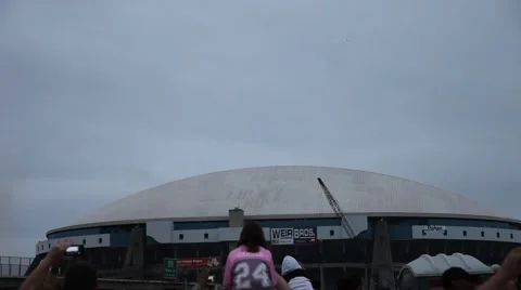 Texas Stadium Implosion Video stock 48731735