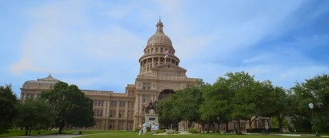 Texas State Capitol in Austin Video stock 100521708
