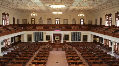 Texas State Capitol building Austin, TX (Texas) House Chambers Vídeos de archivo 15103896