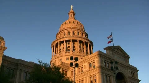 Texas State Capitol Building Austin Texas Video stock 22243233