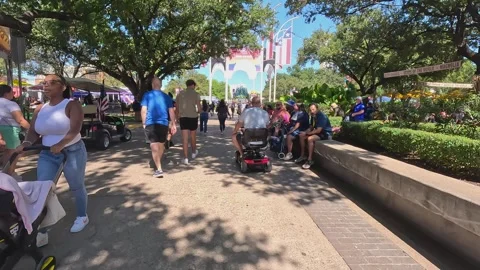 Texas State Fair Walk Opposite Way Stock Footage 288910207