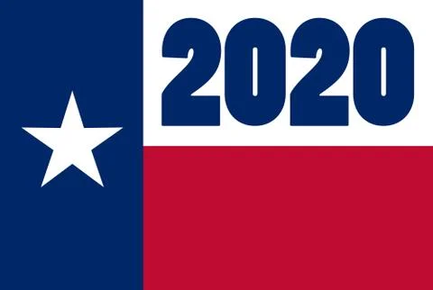 Texas State Flag 2020 Stock Illustration